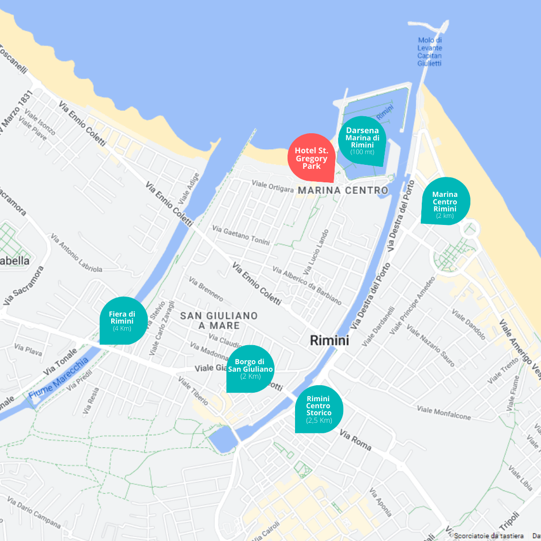 Hotel St Gregory Park - map